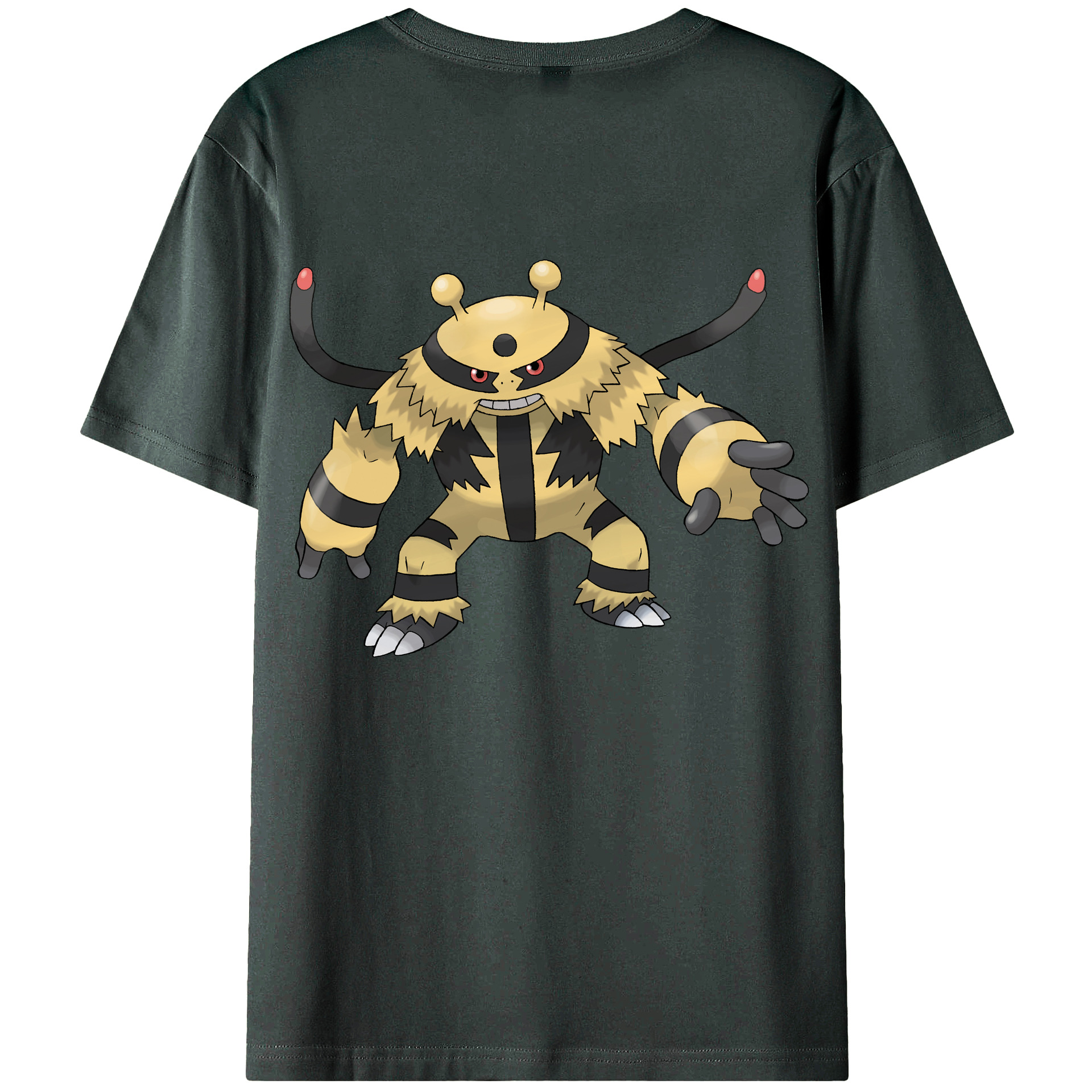 （画像用） ポケットモンスター Pokémon 綿100％ メンズ半袖Tシャツ（バックプリント） 通気性